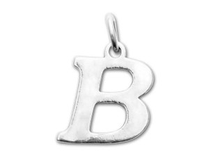 Sterling Silver Charms - Letter B Sterling Silver Charms - Letter B