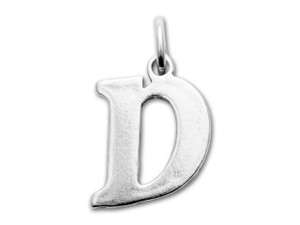 Sterling Silver Charms - Letter D Sterling Silver Charms - Letter D