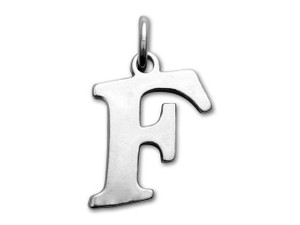 Sterling Silver Charms - Letter F Sterling Silver Charms - Letter F