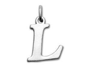 Sterling Silver Charms - Letter L Sterling Silver Charms - Letter L