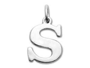 Sterling Silver Charms - Letter S Sterling Silver Charms - Letter S