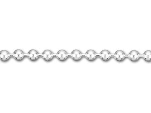 2.3mm Silver-Plated Ball Chain by the Foot 2.3mm Silver-Plated Ball Chain by the Foot