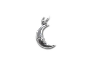 Sterling Silver Crescent Moon Charm Sterling Silver Crescent Moon Charm