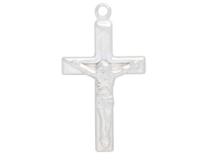 NUNN DESIGN Hammered Traditional Cross Charm Antique Gold Plated Pewter