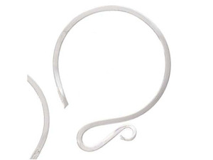 Sterling Silver C-Shaped Earwire (1 Pair) Sterling Silver C-Shaped Earwire (1 Pair)