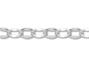 Sterling Silver Dapped Cable Chain by the Foot Sterling Silver Dapped Cable Chain by the Foot