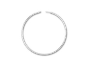 Sterling Silver Endless Beading Hoop 1-Inch (1 Pair) Sterling Silver Endless Beading Hoop 1-Inch (1 Pair)