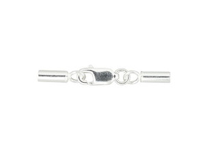Sterling Silver Floater Clasp with Lobster Clasp and 2mm End Caps Sterling Silver Floater Clasp with Lobster Clasp and 2mm End Caps