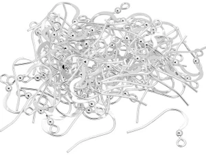 Artbeads Sterling Silver French Hook Earwire with Ball, Pro Pack (40 Pairs)