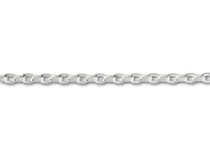 2.5x3.5mm Silver-Plated Square Wire Cable Chain by the Foot 2.5x3.5mm Silver-Plated Square Wire Cable Chain by the Foot