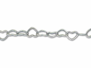 Sterling Silver Heart Chain by the Foot Sterling Silver Heart Chain by the Foot