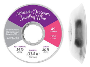Artbeads Designer Jewelry Wire, 49-Strand .014 30-Feet (9.1 Meters)