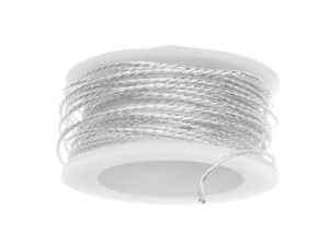 20-Gauge Silver Non-Tarnish Twisted Artistic Wire 3-Yard Spool 20-Gauge Silver Non-Tarnish Twisted Artistic Wire 3-Yard Spool