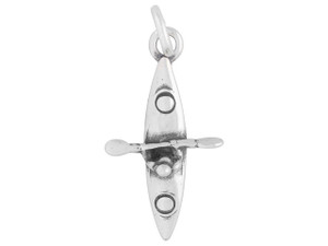 Sterling Silver Kayaker Charm Sterling Silver Kayaker Charm