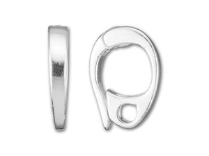 Sterling Silver Medium Pearl Enhancer with Ring Sterling Silver Medium Pearl Enhancer with Ring