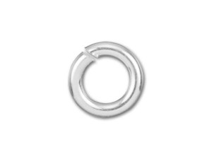 Sterling Silver Oval Jump Ring 6.4x9.6mm, 16 gauge
