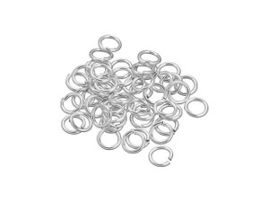 Sterling Silver Open Jump Ring - 0.020 x .090 inches (0.5 x 2.3mm)