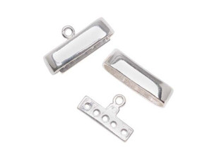 Sterling Silver Plain 5-Strand Hidden End Piece Sterling Silver Plain 5-Strand Hidden End Piece