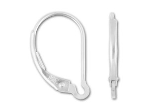 Sterling Silver Plain Interchangeable Lever-back (1 Pair) Sterling Silver Plain Interchangeable Lever-back (1 Pair)