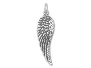 Sterling Silver Right Bird Wing Charm Sterling Silver Right Bird Wing Charm