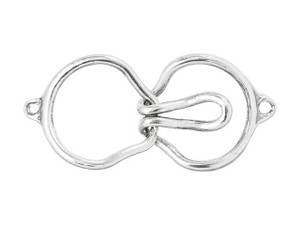 Sterling Silver Round Hook and Eye Clasp Set Sterling Silver Round Hook and Eye Clasp Set