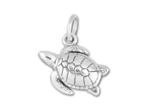 Sterling Silver Sea Turtle Charm Sterling Silver Sea Turtle Charm