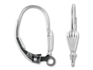 Sterling Lever-Back Earring (Shell) (Pair)