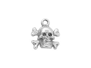 Artbeads Sterling Silver Skull and Crossbones Charm Artbeads Sterling Silver Skull and Crossbones Charm