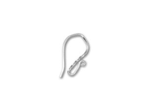 Sterling Silver Slim Angled Earwire (1 Pair)