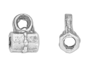 Sterling Silver Small Pinch Bail with Loop