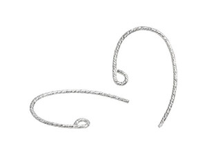 Sterling Silver Plain Lever-back Earrings (1 Pair)