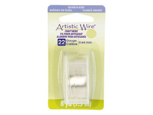 22-Gauge Silver Tarnish-Resistant Artistic Wire, 8-Yard Spool 22-Gauge Silver Tarnish-Resistant Artistic Wire, 8-Yard Spool
