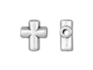 Sterling Small Cross Bead Sterling Small Cross Bead