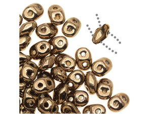 Matubo SuperDuo 2x5mm 2-Hole Bronze Seed Bead 2.5-Inch Tube Matubo SuperDuo 2x5mm 2-Hole Bronze Seed Bead 2.5-Inch Tube