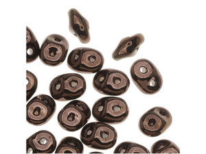 Matubo SuperDuo 2x5mm 2-Hole Dark Bronze Seed Bead 2.5-Inch Tube