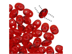 Matubo SuperDuo 2x5mm 2-Hole Siam Ruby Seed Bead 2.5-Inch Tube Matubo SuperDuo 2x5mm 2-Hole Siam Ruby Seed Bead 2.5-Inch Tube