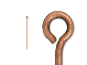 2-inch Antique Copper-Plated 20 Gauge Eyepin 2-inch Antique Copper-Plated 20 Gauge Eyepin