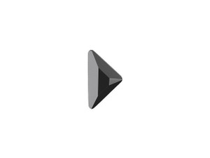 PRESTIGE Crystal Components 2740 8.3x8.3mm Triangle G Flatback Jet PRESTIGE Crystal Components 2740 8.3x8.3mm Triangle G Flatback Jet
