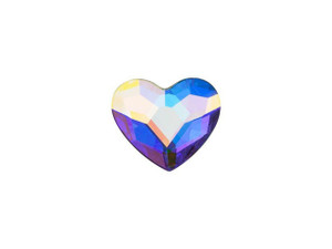 PRESTIGE Crystal Components 2808 10mm Heart Flatback Crystal AB PRESTIGE Crystal Components 2808 10mm Heart Flatback Crystal AB