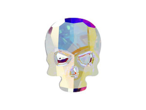 PRESTIGE Crystal Components 2856 18mm Skull Flatback Crystal AB PRESTIGE Crystal Components 2856 18mm Skull Flatback Crystal AB