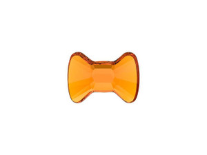 PRESTIGE Crystal Components 2858 6x4.5mm Hotfix Bow Tie Flatback Tangerine PRESTIGE Crystal Components 2858 6x4.5mm Hotfix Bow Tie Flatback Tangerine