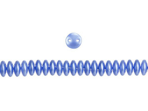 CzechMates Glass 6mm Pearl Coat Baby Blue 2-Hole Lentil Bead Strand CzechMates Glass 6mm Pearl Coat Baby Blue 2-Hole Lentil Bead Strand