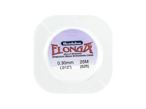 Beadalon Elonga White Multi-Strand Stretch Cord - 0.3mm (25 meters) Beadalon Elonga White Multi-Strand Stretch Cord - 0.3mm (25 meters)