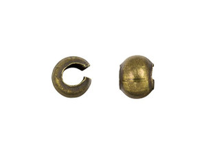 3mm Antique Brass Crimp Cover 3mm Antique Brass Crimp Cover