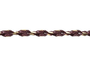 3mm Brown and Gold Two-Tone Rope Chain by the Foot 3mm Brown and Gold Two-Tone Rope Chain by the Foot