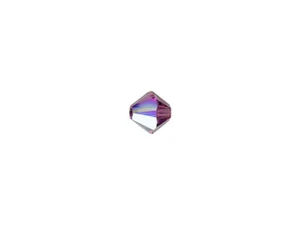 PRESTIGE Crystal Components 5328 4mm Bicone Bead Amethyst Shimmer