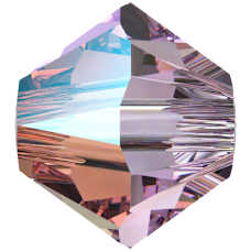 PRESTIGE Crystal Components 5328 4mm Bicone Bead Light Amethyst Shimmer