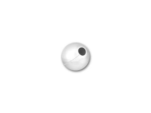 3mm Seamed Round Small Hole Bead (Sterling Silver)