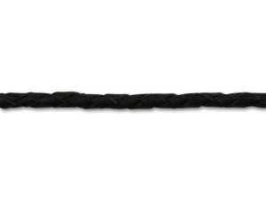 3mm Spooled Braided Leather Black by the Foot 3mm Spooled Braided Leather Black by the Foot