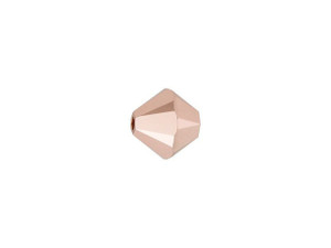 PRESTIGE Crystal Components 5328 6mm Bicone Bead Crystal Rose Gold 2x